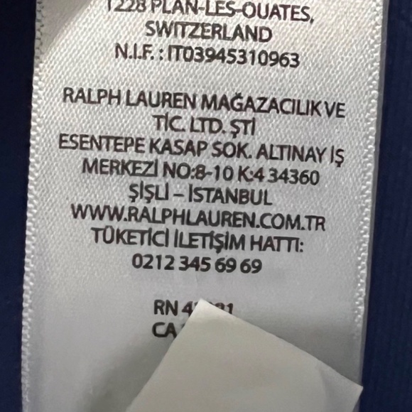 Mens POLO RALPH LAUREN Blue Tag - Picture 3 of 3